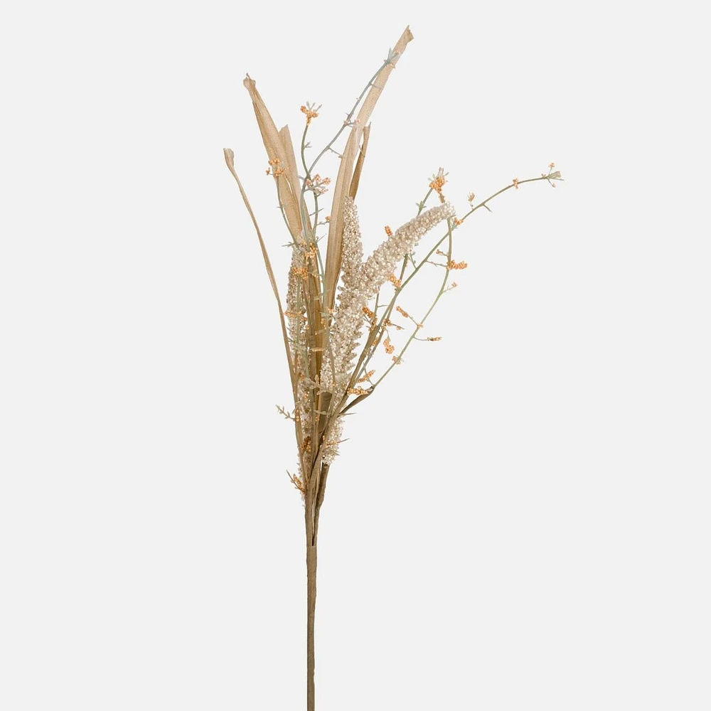 Natural Gramineae Bunch On Stem - 17''