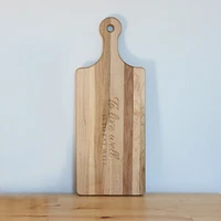 Maple Reversible Cutting Board with Handle by CL CUISILUXE