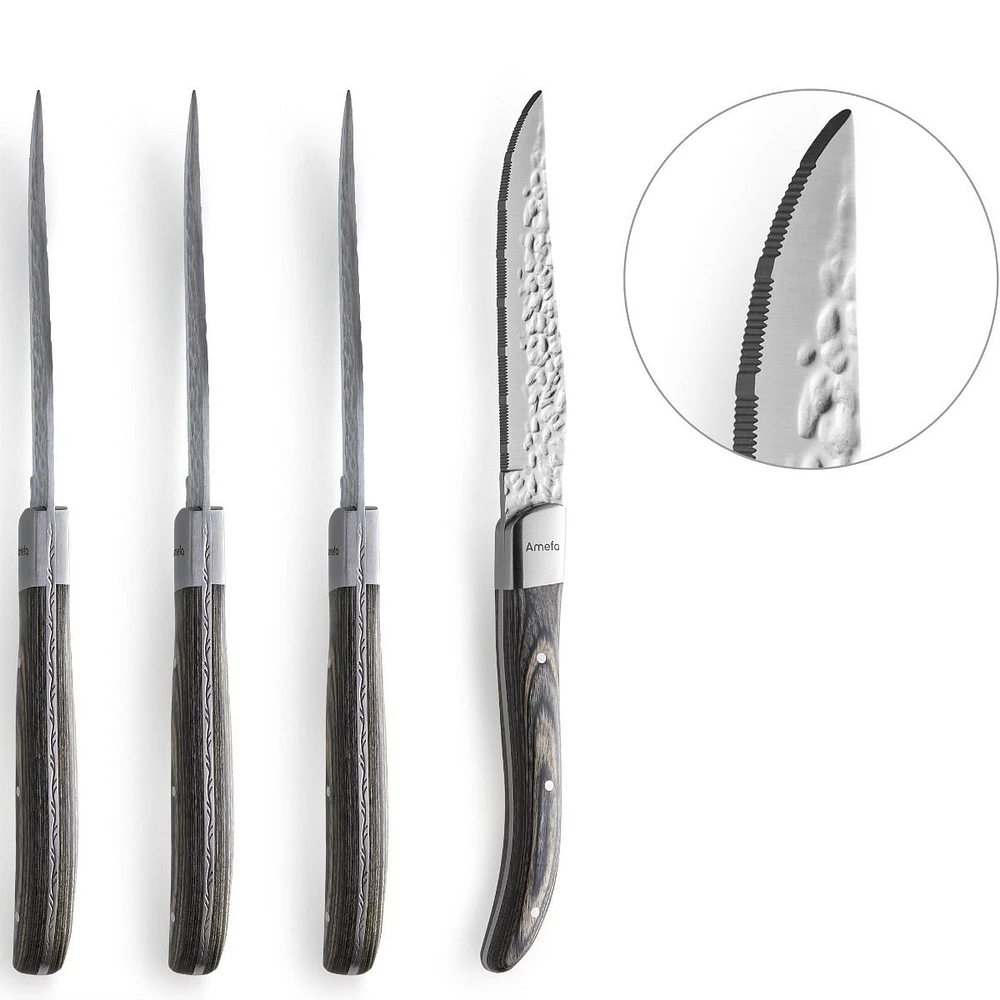 Royal 4-Piece Steak Knife Set by Amefa