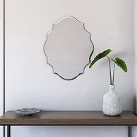 Amelie Framless Oval Mirror