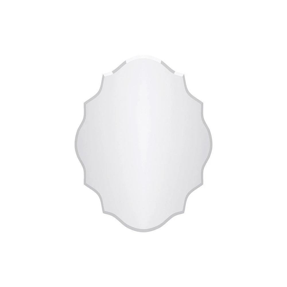 Amelie Framless Oval Mirror