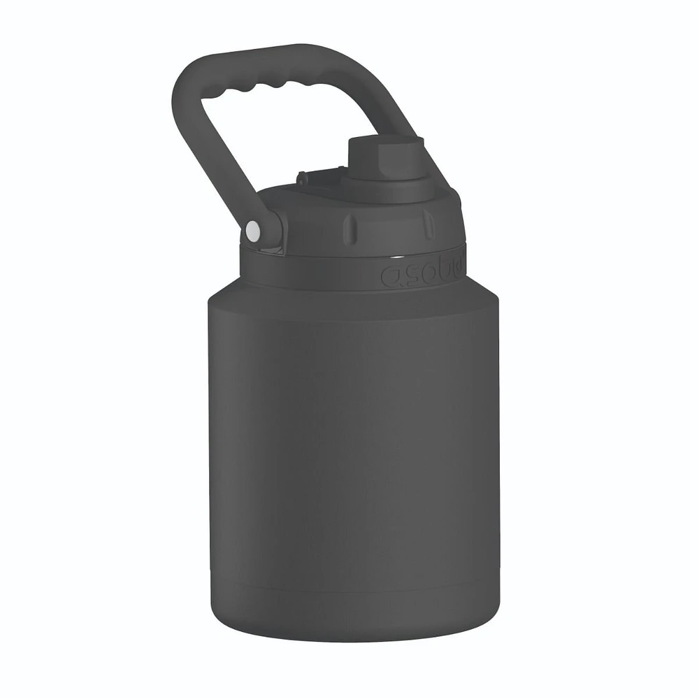 Black Water Bottle with Handle by asobu