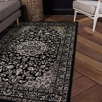 Tapis Art « Silk Tabriz » 2x4' - noir 