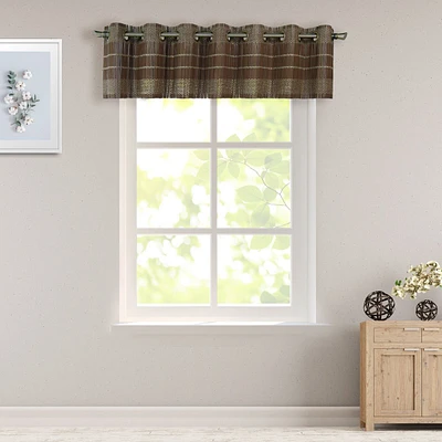 Bamboo Grommet Valance - Walnut (72" x 12")