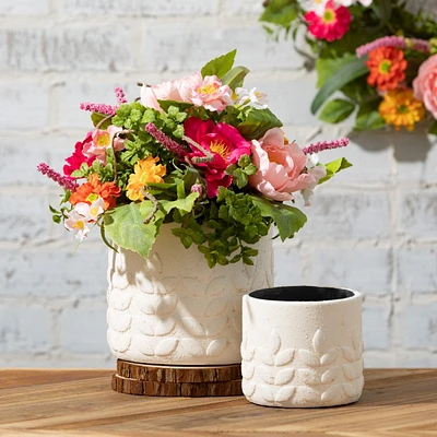 Modern Leaf Cream Pot - 4.5"