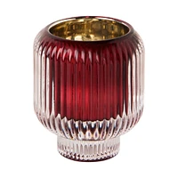 Reversable Small Candle Holder - Red