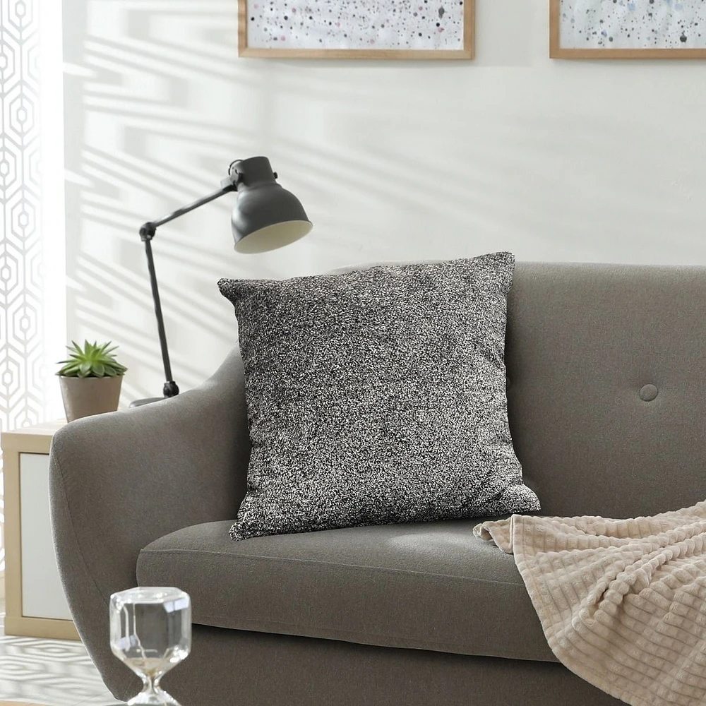 Chawal Cushion 17" x 17" - Grey