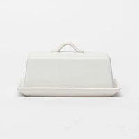 Park West White Butter Dish by BIA