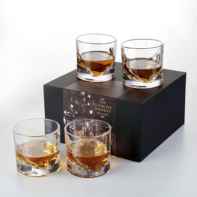 Ensemble de 4 verres à whisky « Grand Canyon » par Liiton