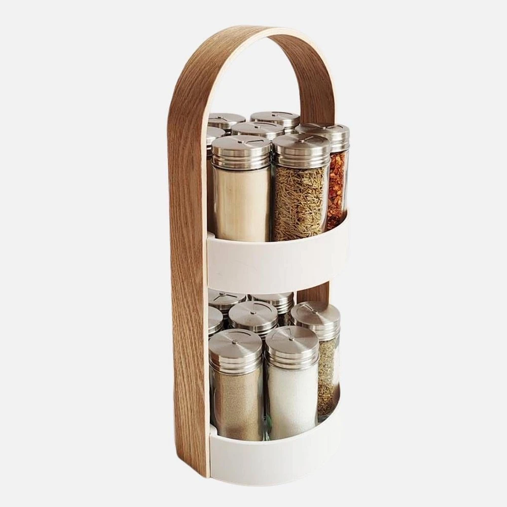 Echowood 14-Piece Revolving Spice Rack