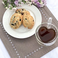 Set of 2 Heart-Shaped Cappuccino Cups