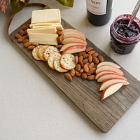 Cheese Board with Leather Handle by Trudeau