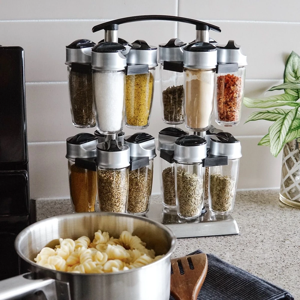 Trudeau Quad Carousel Spice Rack