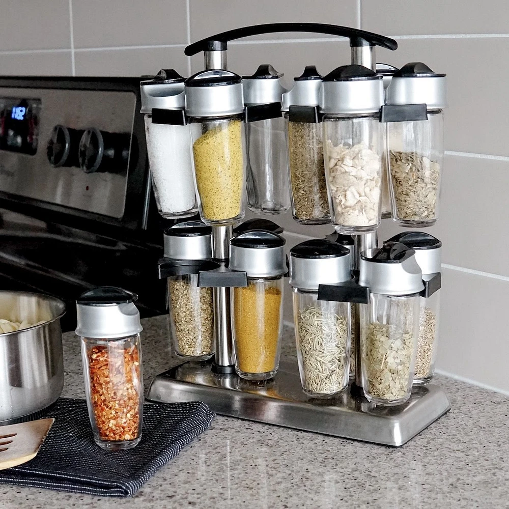 Trudeau Quad Carousel Spice Rack