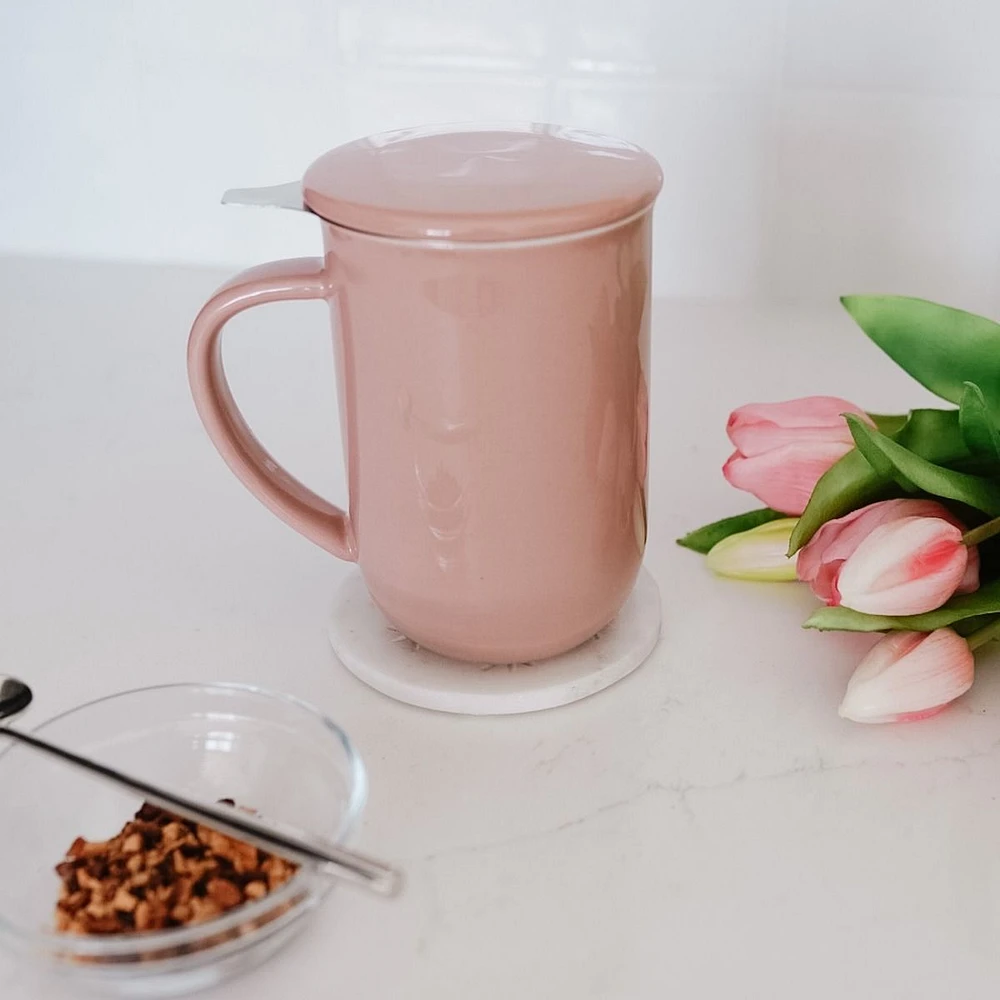 Tasse à thé rose « Minima Balance » par Viva