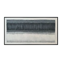 Expansion Black and White Abstract Painting