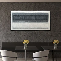 Expansion Black and White Abstract Painting