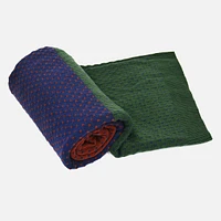 Fallon Throw - Green, Royal Blue, Wine Red