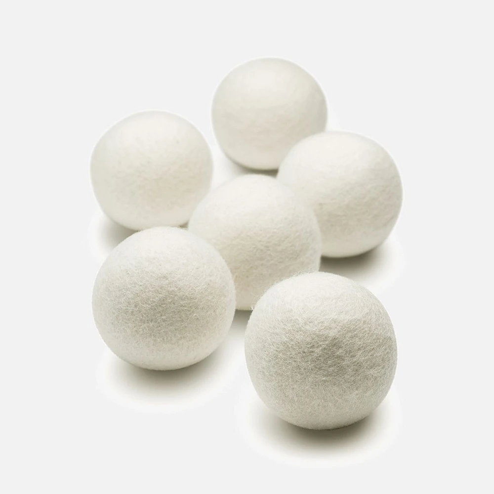 Gleener Dryer Dots Eco-Friendly Softener - Pack of 6 Dryer Balls - Ivory