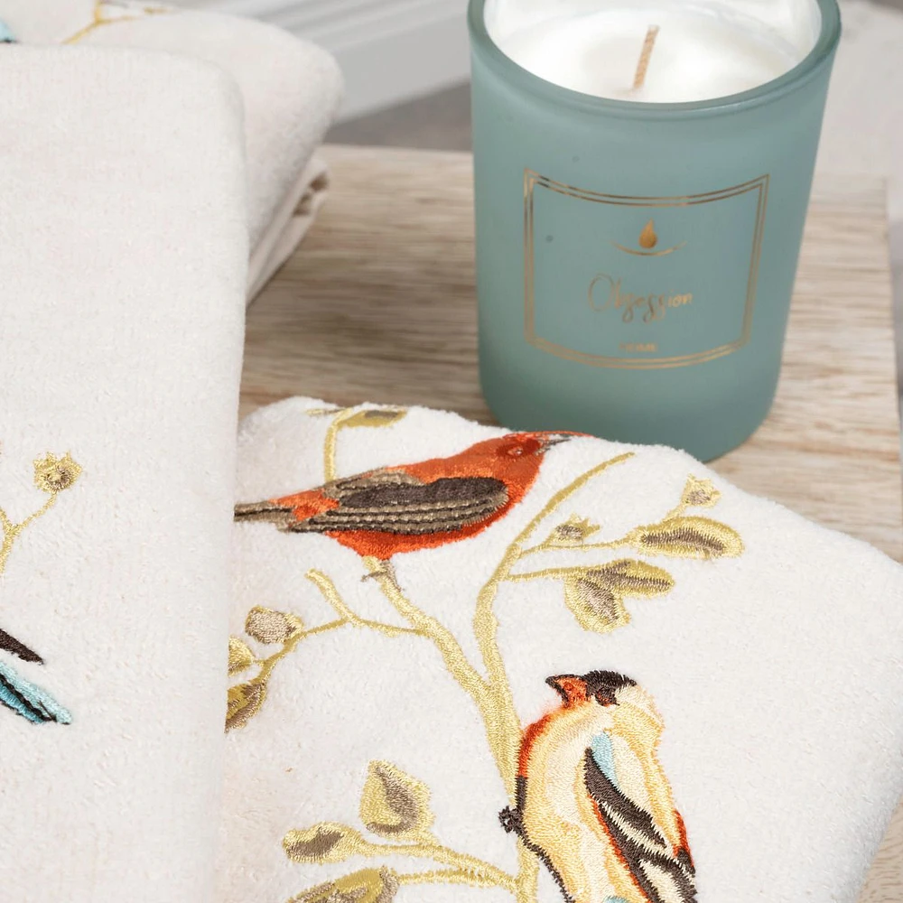 Gilded Birds Bath Towel by Avanti