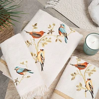 Gilded Birds Fingertip Towel by Avanti