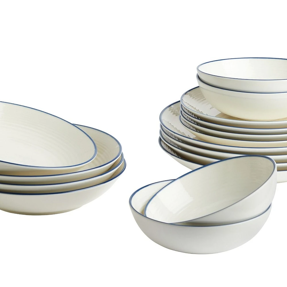 Denim Line 16-piece Dinner Set by Gordon Ramsay Maze