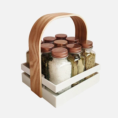 Echowood Spice Rack, 9 pieces