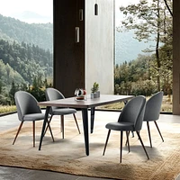Set of 2 Grey Dining Chairs by Maison Classique
