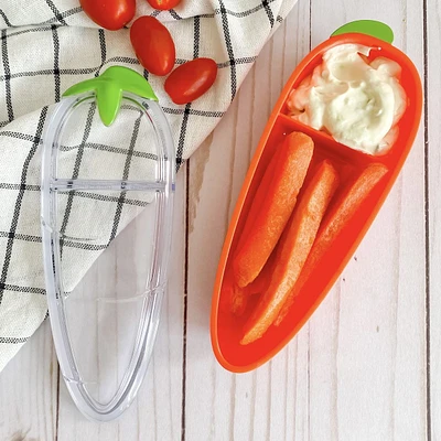 Contenant pour collation et trempette « Carrot » par Joie