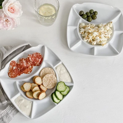 Trudeau Fondue Plate Set