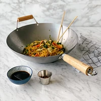 Dexam Carbon Steel Wok 34 cm