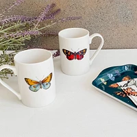 Botanic Garden Harmony Mugs and Tray Set by Portmeirion