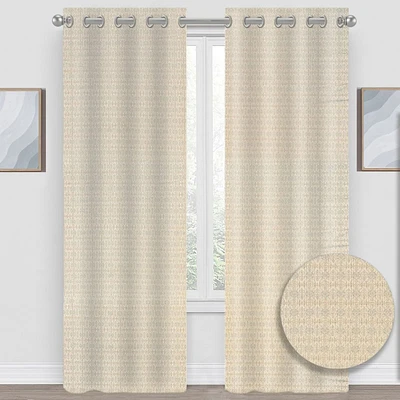 Kriti Jacquard Grommet Curtain