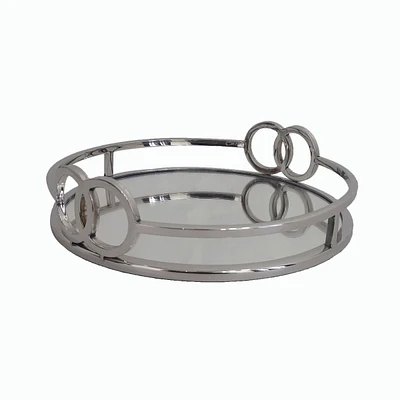 Plateau miroir rond - 11 po