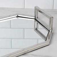 Plateau miroir oblong