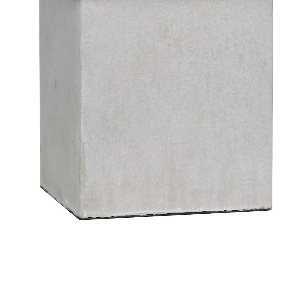 17"H Cement Table Lamp