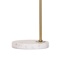 Romane Metal and Marble Table Lamp by Luce Lumen