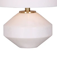 Lampe de table en marbre 21 po par Luce Lumen