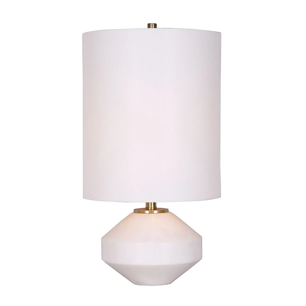 Lampe de table en marbre 21 po par Luce Lumen