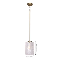 Adjustable Etched Round Glass Brushed Gold Ceiling Lamp by Luce Lumen