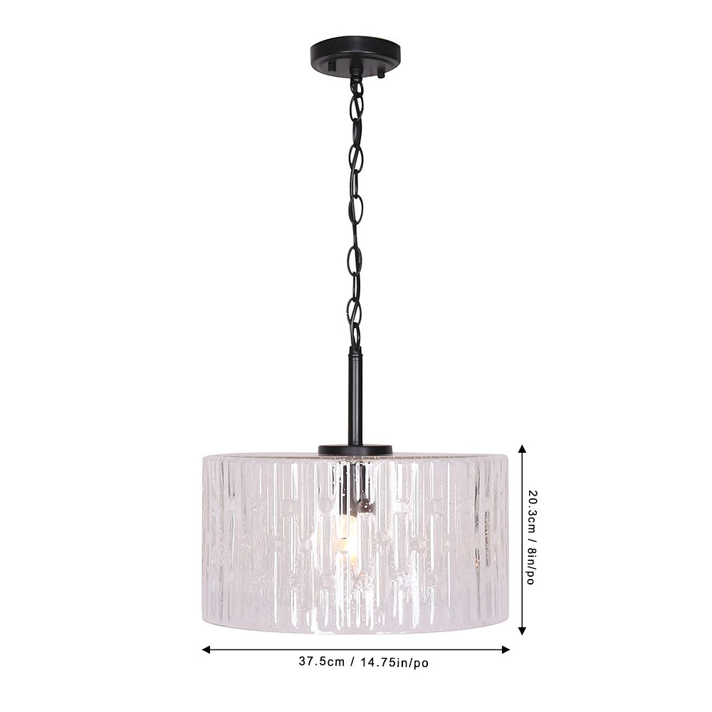 Convertible Matte Black Ceiling Lamp by Luce Lumen