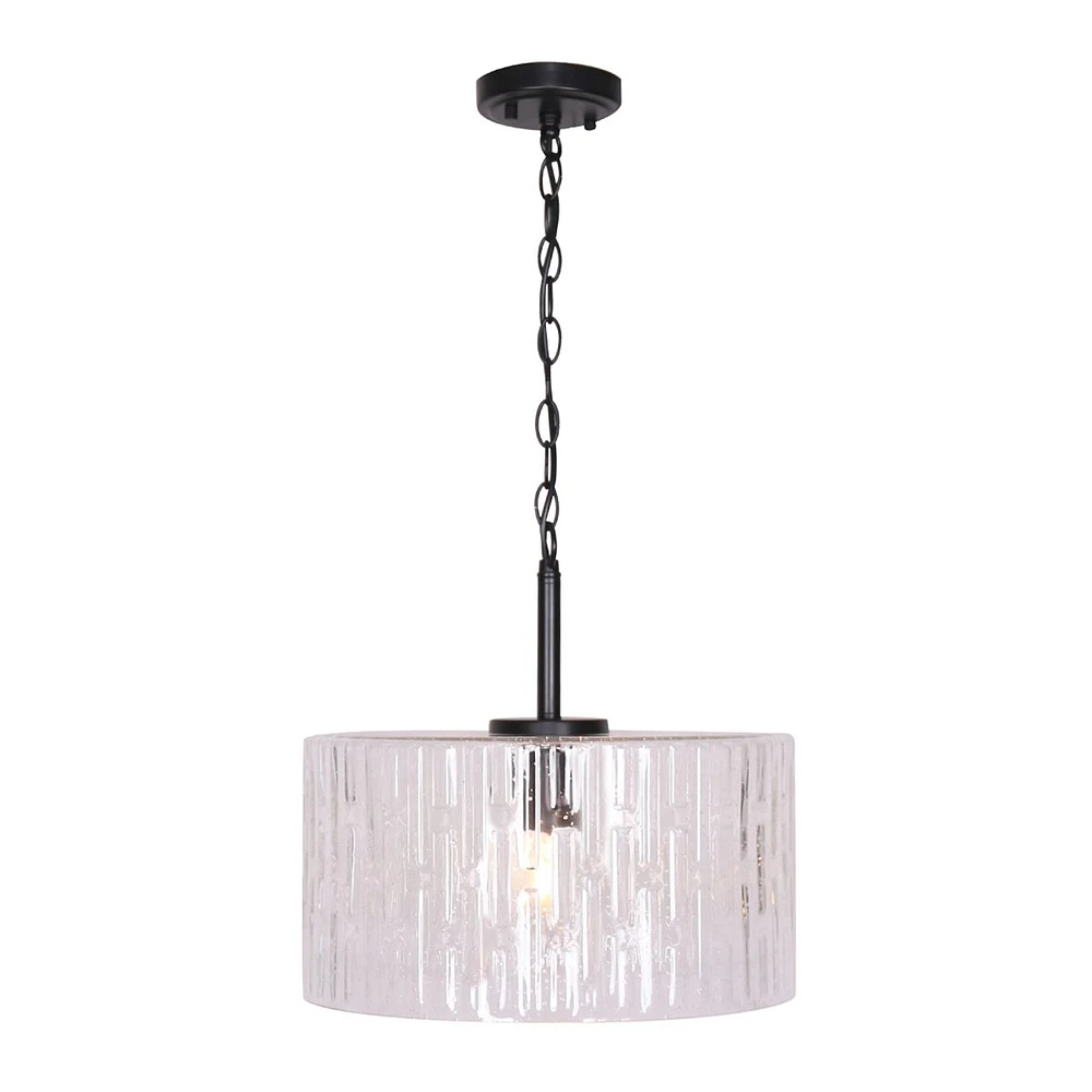 Convertible Matte Black Ceiling Lamp by Luce Lumen