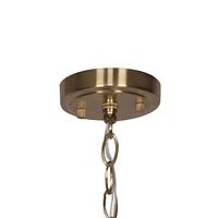 Convertible Brushed Gold Ceiling Lamp by Luce Lumen