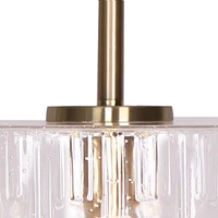 Convertible Brushed Gold Ceiling Lamp by Luce Lumen