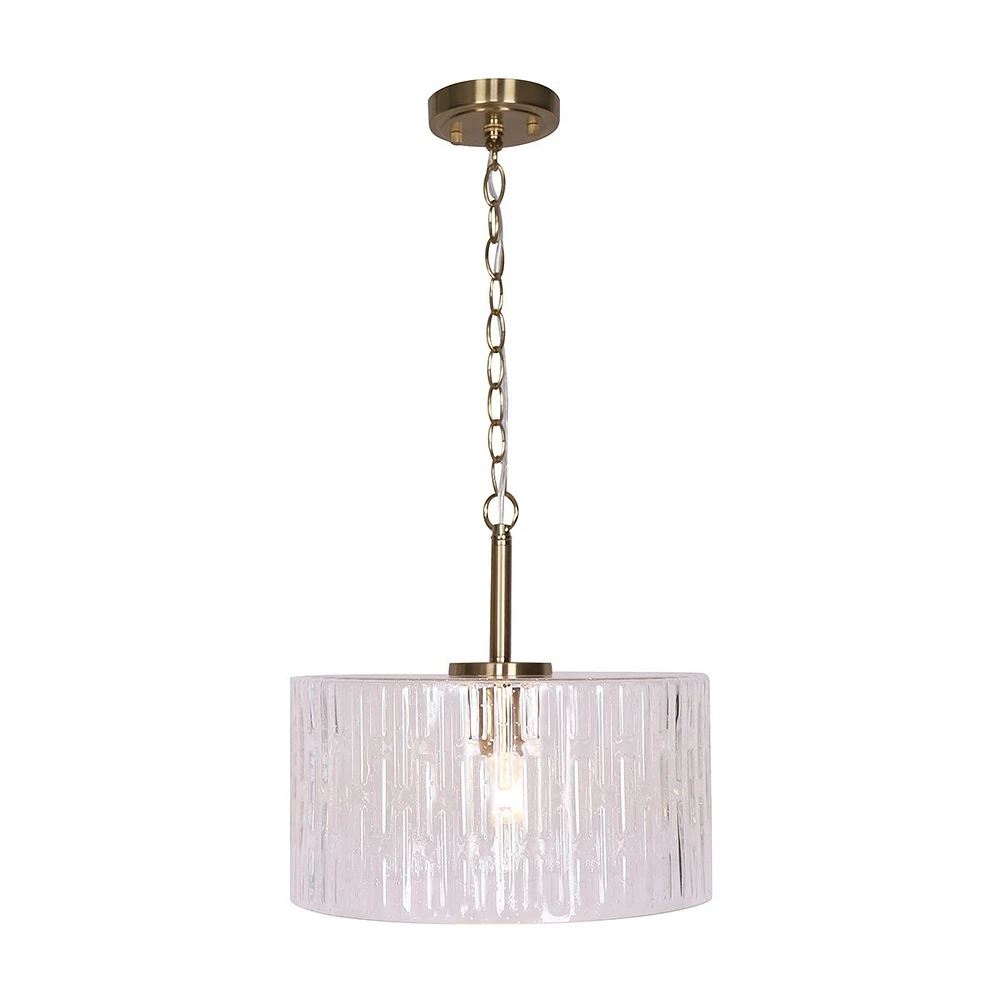 Convertible Brushed Gold Ceiling Lamp by Luce Lumen