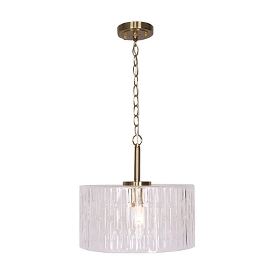 Convertible Brushed Gold Ceiling Lamp by Luce Lumen