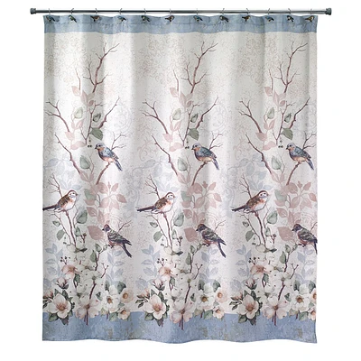 Love Nest Fabric Shower Curtain by Avanti