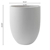 Landon Large White Planter  by Haute Deco