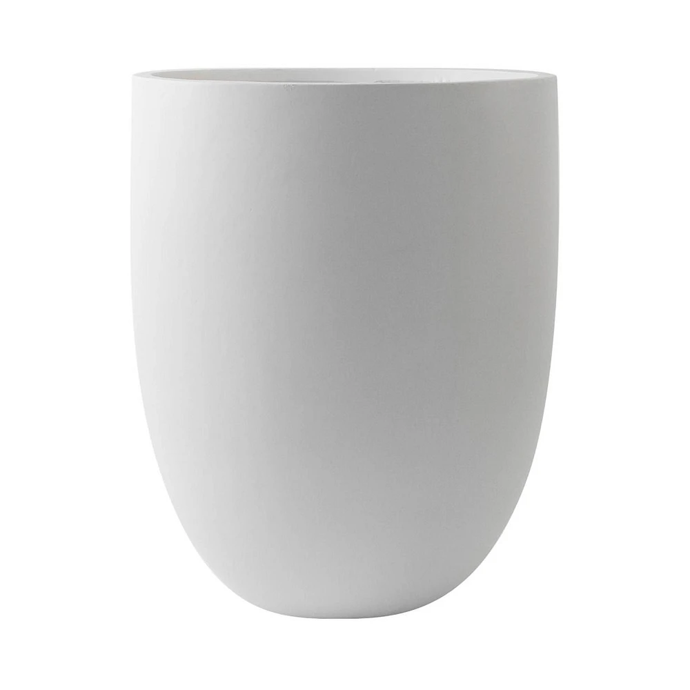 Landon Large White Planter  by Haute Deco