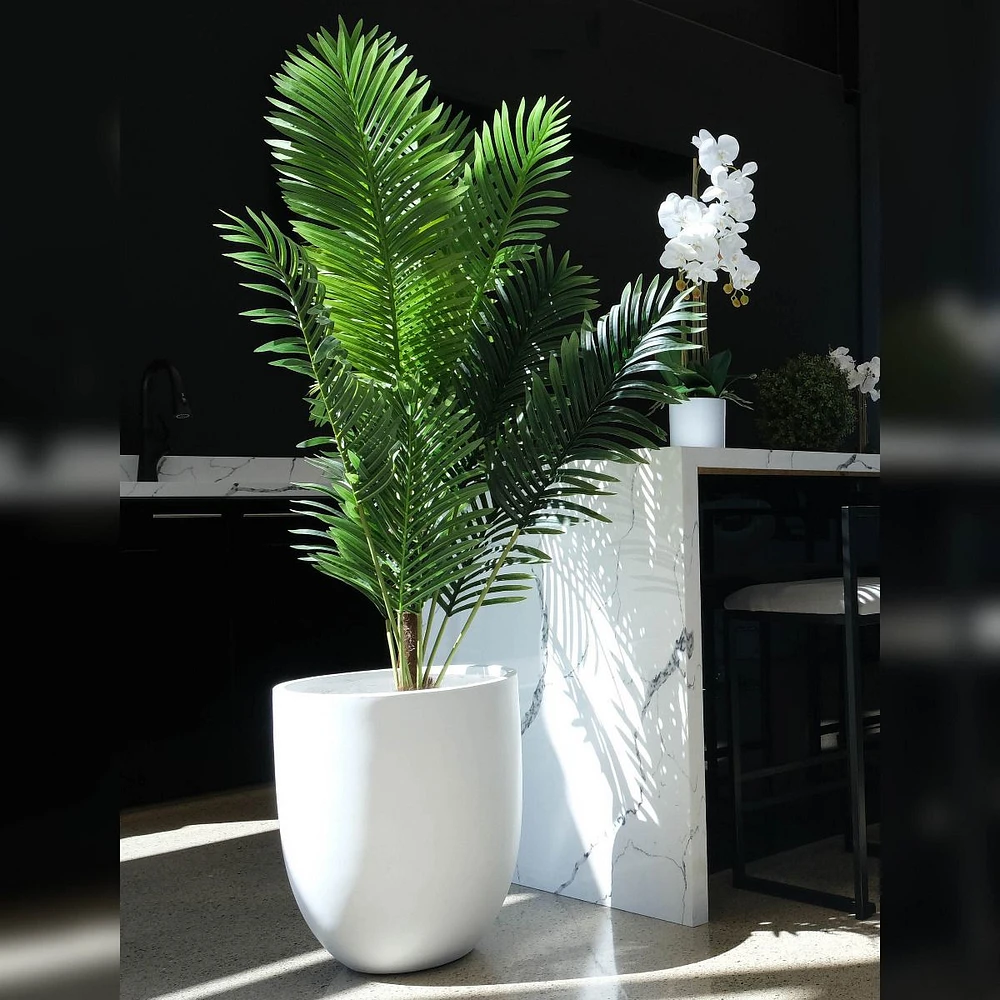 Landon Large White Planter  by Haute Deco